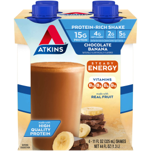 Atkins Shakes - Chocolate Banana - 4 Pk Discount How Much