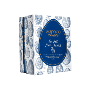 Rococo Chocolates Sea Salt Trinitario 72% Dark Chocolate Easter Egg Buy Cheap Low Shipping