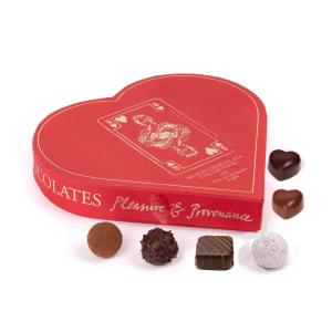 Rococo Chocolates The Queen of Hearts Box Mixed Chocolate Collection with Marc De Champagne Truffles Discount Purchase