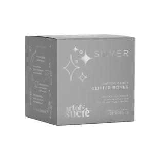 Art of Sucre Silver Cotton Candy Glitter Bombs For Drinks Best