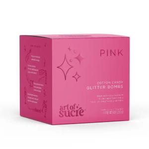 Art of Sucre Pink Cotton Candy Glitter Bombs For Drinks Pay With Paypal Online