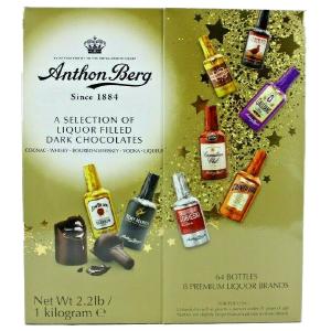 Anthon Berg Liquor Filled Dark Chocolates Mini Bottle Candies 64 Pack Cheap Sale 2025 Unisex