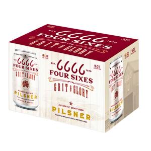 Four SIxes Grit & Glory Pilsner Beer 6 Pack Free Shipping Tumblr