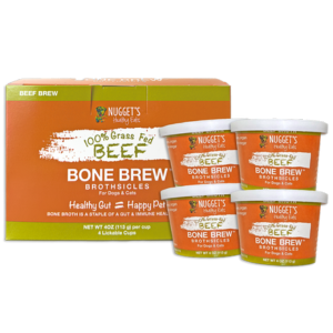 Nugget's Healthy Eats Frozen Bone Broth Brew Beef Dogs & Cats 4 oz, 4 pk Clearance Reliable