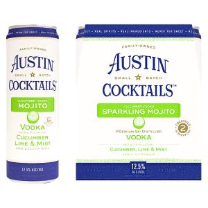 Austin Cocktails Sparkling Cucumber Vodka Mojito w/ Lime & Mint 250ml RTD (4 Pk) Choice Cheap Pice