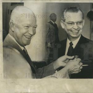 1955 Press Photo President Eisenhower Genuine Cheap Online