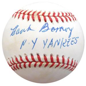 Hank Borowy Autographed AL Baseball Yankees "N.Y. Yankees" Beckett COA F26244 Discount Big Sale