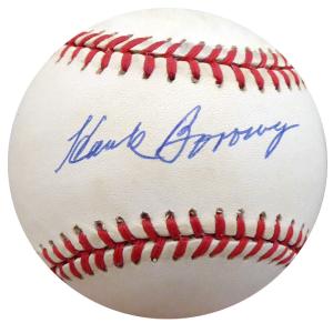 Hank Borowy Autographed Signed AL Baseball Yankees, Cubs Beckett COA F26232 Excellent Sale Online