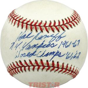 Hal Reniff Signed Baseball Inscribed NY Yankees 1961-67, World Champs 61-62 PSA Outlet Locations Cheap Online