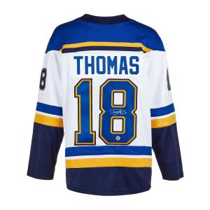 Robert Thomas Signed St. Louis Blues White Fanatics Jersey Free Shipping Recommend