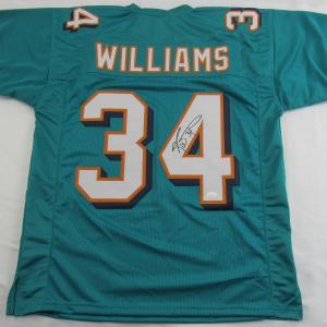 Ricky Williams Signed Throwback Dolphins Jersey JSA COA Low Pice Fee Shipping Online