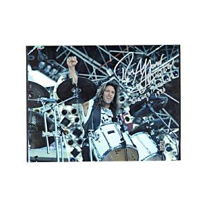 Rob Affuso Autographed 12"x12" Live Concert Photograph Inscribed "Skid Row and Giants Stadium 6-11-89" (CX Auth) Clearance With Credit Card