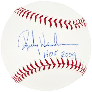 Rickey Henderson Autographed MLB Baseball A's, Yankees HOF 2009 Steiner 213885 Great Deals Sale Online