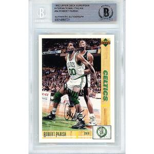Robert Parish Signed Boston Celtics 1992 Upper Deck European Basketball Card Beckett 2025 Unisex