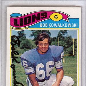 Robert Kowalkowski Autographed 1977 Topps Card #344 Lions PSA/DNA #83367647 Cheap Sale Manchester Great Sale