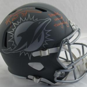 Ricky Williams Signed Riddell Full Size Grey Dolphins Helmet Replica w/ Smoke Insc JSA COA Outlet Pices