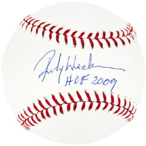 Rickey Henderson Autographed MLB Baseball A's, Yankees HOF 2009 MLB Holo 213857 Pictures For Sale