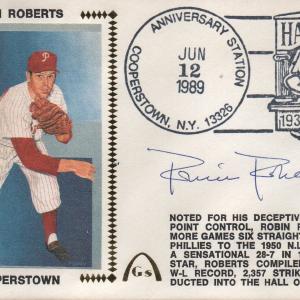 Robin Roberts Autographed June 12 1989 First Day Cover Clearance Recommend