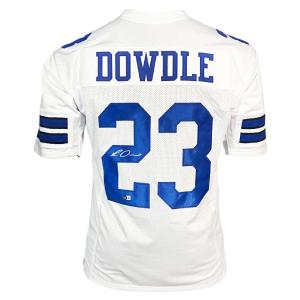 Rico Dowdle Signed Dallas White Football Jersey (Beckett) Outlet For Sale