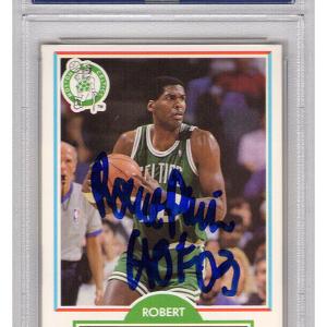 Robert Parish Signed Celtics 1990-91 Fleer Basketball Card #13 w/HOF'03 - (PSA) Outlet 2025 New