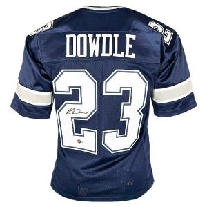 Rico Dowdle Signed Dallas Navy Football Jersey (Beckett) Amazing Pice