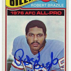 Robert Brazile Signed Oilers 1977 Topps Football Card #240 w/HOF'18 - (SS COA) Popular Online