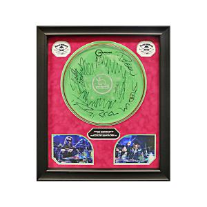 Rikki Rockett of Poison Autographed and Framed Concert Used Drumhead Collage from the 2022 Stadium Tour (Rikki Rockett LOA) Limited Edition Sale Online