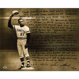 Roberto Clemente Jr. Pittsburgh Pirates Autograph Signed Inscribed 16x20 Photo LE #136/2121 (PSA Holo #3C08881) Cheap Sale Outlet Locations