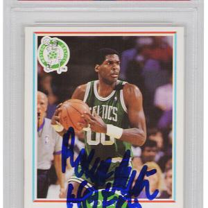 Robert Parish Signed Celtics 1990-91 Fleer Card #13 w/HOF'03 (PSA Encapsulated) Cheap Online
