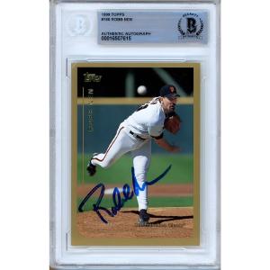 Robb Nen San Francisco Giants Signed 1999 Topps Baseball Card Beckett Authentic Auto Slab Very Cheap Pice
