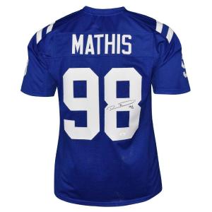Robert Mathis Signed Indianapolis Pro Blue Football Jersey (JSA) Footlocker Pictures Cheap Online
