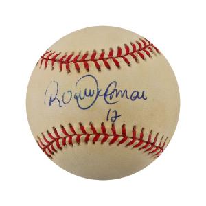 Roberto Alomar Blue Jays Orioles Indians Autographed Signed Gene Budig OAL Baseball (JSA COA #AQ67577) Buy Cheap With Paypal