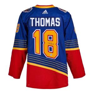 Robert Thomas Signed St Louis Blues Retro Third adidas Jersey Free Shipping Visit