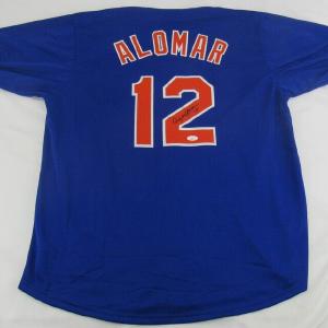 Roberto Alomar Signed Replica Mets Jersey JSA Witness Free Shipping The Cheapest