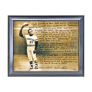 Roberto Clemente Jr. Pittsburgh Pirates Autograph Signed Inscribed Framed 16x20 Photo LE #147/2121 (PSA Holo #3C08892) 2025 Unisex Cheap Pice