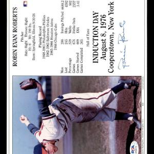 Robin Roberts PSA DNA Signed  8x10 HOF Induction Photo Autograph Phillies Best Wholesale Cheap Pice