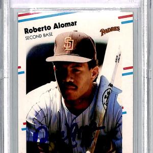 Roberto Alomar Signed 1988 Fleer #U-122 Trading Card Grade 10 BAS 44498 Cheap Sale 2025
