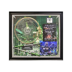 Rikki Rockett of Poison Autographed and Elite Framed Concert Used Drumhead Collage with Ahead Drumsticks from the 2022 Stadium Tour (Rikki Rockett LOA) Footlocker Pictures Online