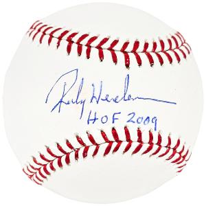 Rickey Henderson Autographed MLB Baseball A's, Yankees HOF 2009 MLB Holo 213869 Clearance Visit New
