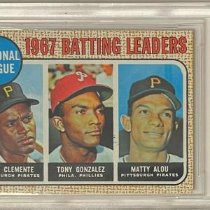 Roberto Clemente 1968 Topps 1967 Batting Leaders Card #1- BVG Graded 7.5 NM Buy Cheap Brand New Unisex