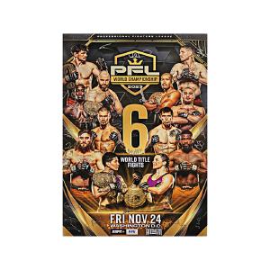 PFL 2023 Season Finals on 11/24/2023 Autographed Signed 24"x36" Event Poster (PFL LOA) Outlet Discount Sale