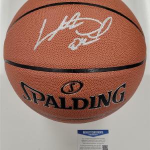 Charles Oakley signed I/O Spalding Basketball Autograph  Beckett BAS COA How Much For Sale