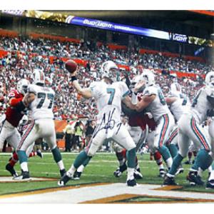 Chad Henne Autographed / Signed Passing 16x20 Photo - Miami Dolphins Buy Cheap Explore