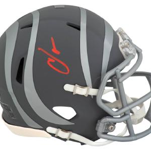 Chad Johnson Signed Bengals SLATE Riddell Speed Mini Helmet - (SCHWARTZ COA) Cheap Fashion Style