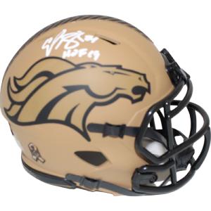 Champ Bailey Autographed Denver Broncos 23 Salute Mini Helmet HOF Beckett 46706 Real For Sale