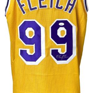 Chevy Chase Signed Los Angeles Yellow Fletch Basketball Jersey JSA Newest Online