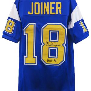 Charlie Joiner (CHARGERS) Signed Navy Custom Football Jersey w/HOF'96 - (SS COA) Shipping Discount Sale
