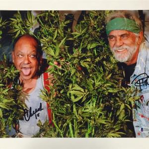 CHEECH & CHONG Autograph Signed 11x14 Photo #2  Beckett BAS COA  Up in Smoke Discount Outlet Store