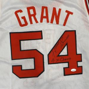 Chicago Bulls Horace Grant Autographed White Jersey "4X Champ" JSA #WIT761516 Sale Lowest Pice