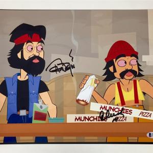 CHEECH & CHONG's ANIMATED MOVIE Autograph Signed 11x14 Photo B  Beckett BAS COA Free Shipping Eastbay